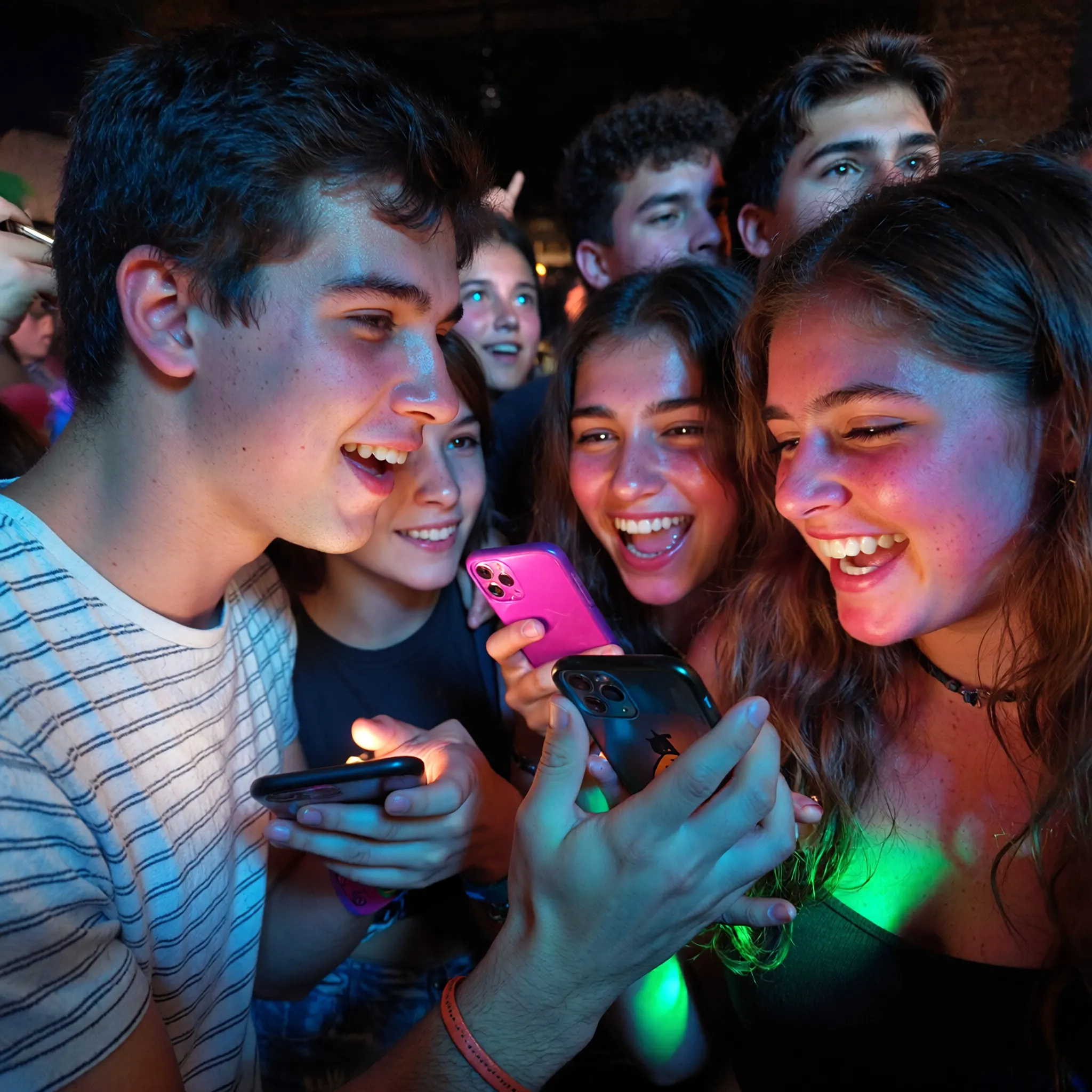 Fans reacting live